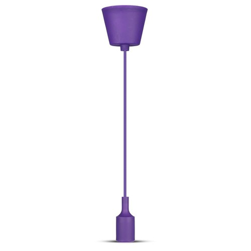 E27 Silicone Pendel Fitting - Paars