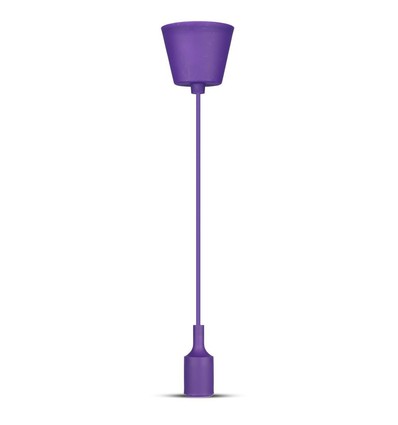 E27 Silicone Pendel Fitting - Paars