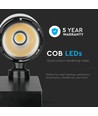35W track spot - 24 graden, COB LED, IP20, 224x100x215mm