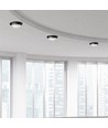 12W ovale LED plafond/wandlamp - IP54, zwart, 3000K, 24,2 x 16,5 cm