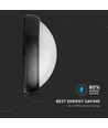 12W ovale LED plafond/wandlamp - IP54, zwart, 3000K, 24,2 x 16,5 cm