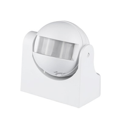 Bewegingssensor met handmatige overruwing - Wit, IP44, tot 300W LED