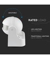 Bewegingssensor met handmatige overruwing - Wit, IP44, tot 300W LED