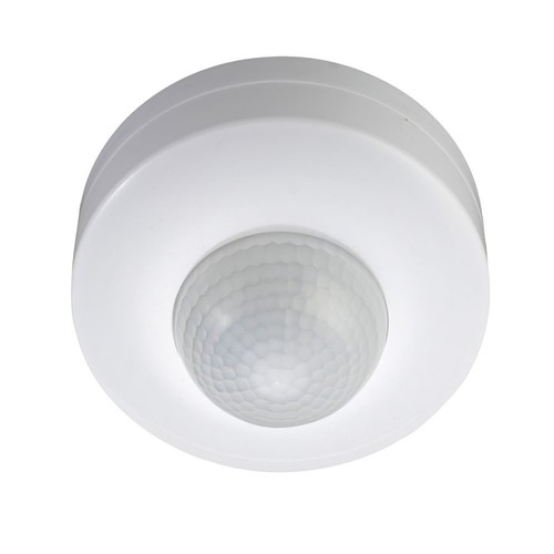 Plafondsensor met handmatige overbrugging - Max 300W, wit, PIR infrarood, IP20 binnenshuis