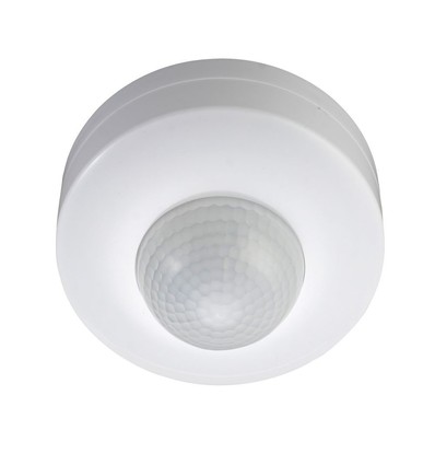 Plafondsensor met handmatige overbrugging - Max 300W, wit, PIR infrarood, IP20 binnenshuis