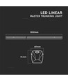 150cm 50W LED Linear Master Trunking - 160lm/W, 90° lens, dimbaar, 4000K, modulair systeem