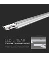 170cm 50W dimbare LED linear trunking - 160lm/W, dubbel asymmetrisch, 4000K, gependelde montage
