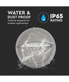 3W LED bolderlamp / trapverlichting, Grijs - Rond, IP65 buiten, 3000K, Ø5,8cm