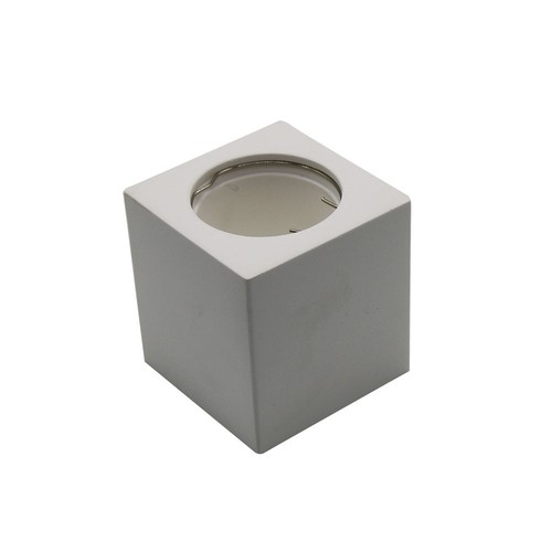 GU10 opbouwspot van gips, vierkant - Wit, 70x70x75mm, overschilderbaar, IP20, zonder lichtbron