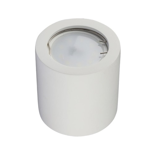 GU10 Ronde gips opbouwlamp - Wit, zonder lichtbron