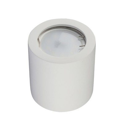 GU10 Ronde gips opbouwlamp - Wit, zonder lichtbron