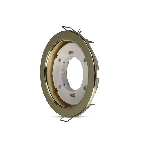 GX53 inbouwspot - Rond, goud, gat: Ø9cm, afmeting: Ø10,5cm, IP20 binnenshuis