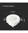 GU10 Gipslamp - Mat Glas, Rond