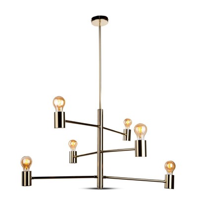 Moderne kroonluchter E27 - Verstelbaar Ø400, 6 lampen