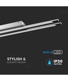 36W designer dubbele hanglamp / plafondlamp - Chroom, 4000K, 2700lm, IP20, 120° stralingshoek