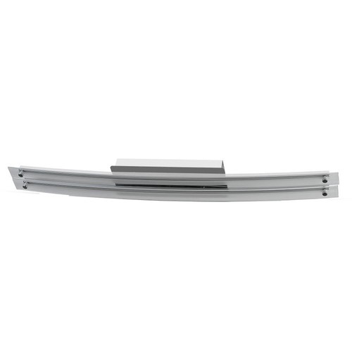 36W Designer Bend Glass Double plafond/wandlamp - Chroom, 2700lm, 4000K, RVS en glas, IP20, 98,5cm breedte