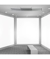 36W Designer Bend Glass Double plafond/wandlamp - Chroom, 2700lm, 4000K, RVS en glas, IP20, 98,5cm breedte