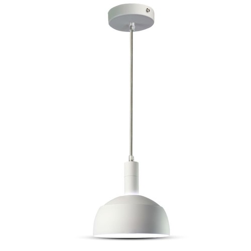 E14 pendelophanging met witte kap - Max. 60W, verstelbaar, modern design, exclusief lichtbron