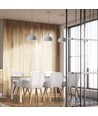 E14 pendelophanging met witte kap - Max. 60W, verstelbaar, modern design, exclusief lichtbron
