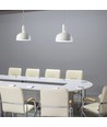 E14 pendelophanging met witte kap - Max. 60W, verstelbaar, modern design, exclusief lichtbron