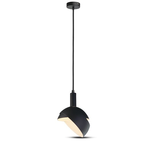E14 pendelophanging met verstelbare kap - Zwart, Ø18cm, 1m snoer, max 60W, excl. lichtbron