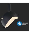E14 pendelophanging met verstelbare kap - Zwart, Ø18cm, 1m snoer, max 60W, excl. lichtbron