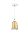 7W LED pendellamp - Goud acryl kap, Ø12cm, incl. lichtbron