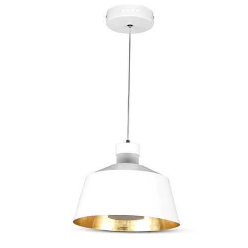7W LED pendellamp, Ø25cm - Wit acryl, 4000K, incl. lichtbron