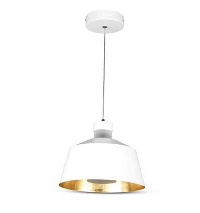 7W LED pendellamp, Ø25cm - Wit acryl, 4000K, incl. lichtbron