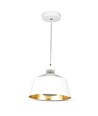 7W LED pendellamp, Ø25cm - Wit acryl, 4000K, incl. lichtbron
