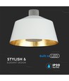 7W LED pendellamp, Ø25cm - Wit acryl, 4000K, incl. lichtbron