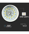 7W LED pendellamp - Ø34cm, witte acryl kap, 120 graden, incl. lichtbron