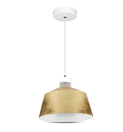 7W LED pendel met gouden acryl kap - 3000K, IP20, incl. lichtbron