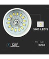 7W LED pendel met gouden acryl kap - 3000K, IP20, incl. lichtbron