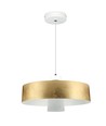 7W LED pendel, gouden acryl kap - Ø34cm, 3000K, 400lm, IP20