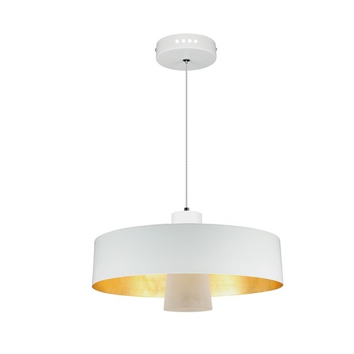 7W LED pendellamp - Ø34cm, witte acryl kap, 400lm, 120 graden, incl. lichtbron