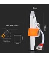 22W 17x17cm LED inbouwpanel, vierkant - 100lm/W, witte rand, Gat: 15,5 x 15,5 cm, Afm: 17 x 17 cm