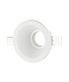 GU10 gips inbouwspot, rond - Wit, gat: Ø13,2 cm, afm: Ø13,2 x 7,4 cm, zonder lichtbron