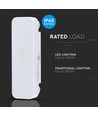 Mikrogolfsensor in wit - Bewegingssensor, max 200W LED, IP65