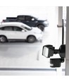 18W LED breedstraler met WiFi camera en sensor - 6000K, IP44, wit, buiten, beveiligingscamera