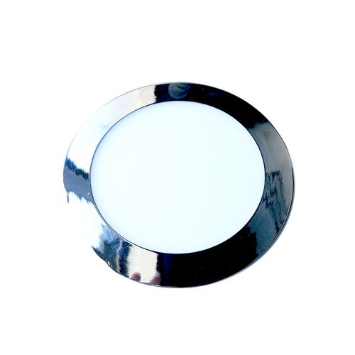 24W Ø30cm LED inbouwpanel - Chroom, rond, 2000lm, Gat: Ø28,5 cm, Afm: Ø30 cm