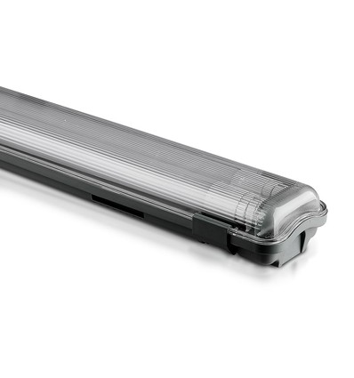 150cm 44W T8 waterdicht compleet LED armatuur - IP65, 6400K, 2x22W, koud wit