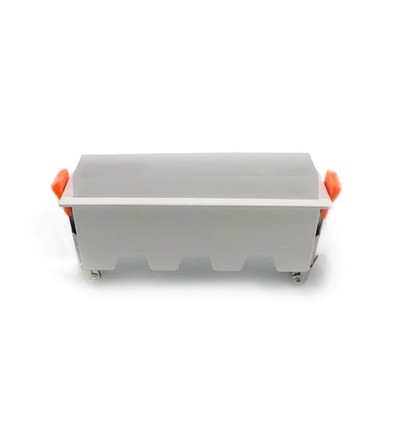 10W LED lineair inbouwpaneel - 700lm, 6400K, IP20, gat: 13,8x3,2 cm, witte rand