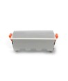 10W LED lineair inbouwpaneel - 700lm, 6400K, IP20, gat: 13,8x3,2 cm, witte rand