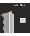 10W LED lineair inbouwpaneel - 700lm, 6400K, IP20, gat: 13,8x3,2 cm, witte rand