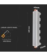 30W LED - Lineair Licht, Wit, 6400K