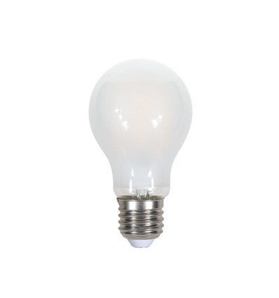 E27 7W A60 LED lamp - Mat glas, filament, 840lm, warm wit