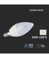 2 st. E14 5,5W LED kaarslamp - 470lm, vervangt 40W, blisterverpakking