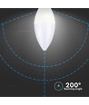 2 st. E14 5,5W LED kaarslamp - 470lm, vervangt 40W, blisterverpakking