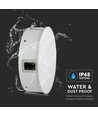 4W Ronde LED wandlamp, wit - IP65, 360°, 3000K, aluminium, buiten/binnen, incl. lichtbron